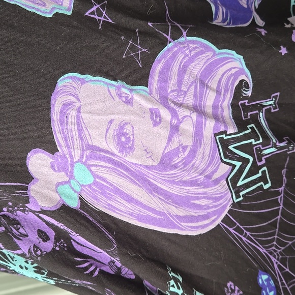 Killstar x Monster High Black and Purple Skater Skirt, Like New - Picture 4 of 12